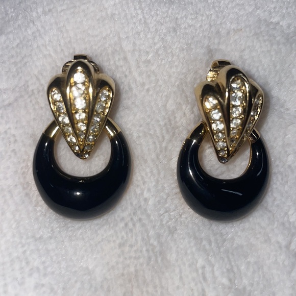 Christian Dior Vintage Grosse Gold Plated Clip-on Earrings - Picture 6 of 11